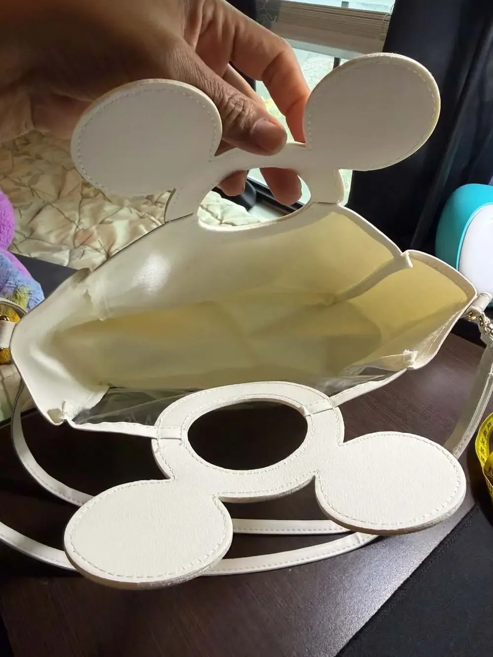 Disney Daiso Mickey Mouse Clear Tote Bag with Shoulder Strap